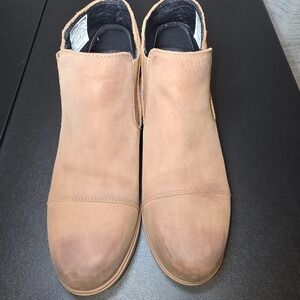 Sorel‎ Evie II Chelsea Boot Womens US 10 Tan Leather Waterproof Pull On Boots